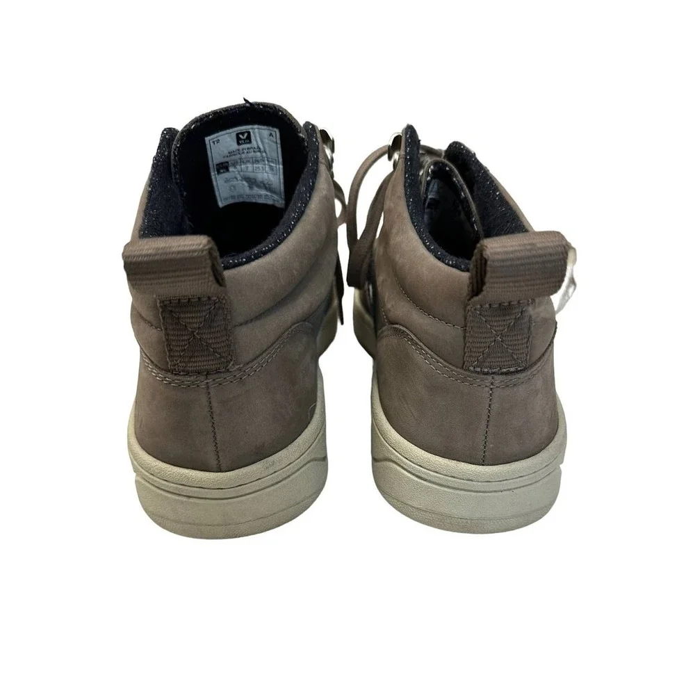 Veja Roraima Brown‎ Nubuck Leather High Top Sneakers Mens 7 Womens 9